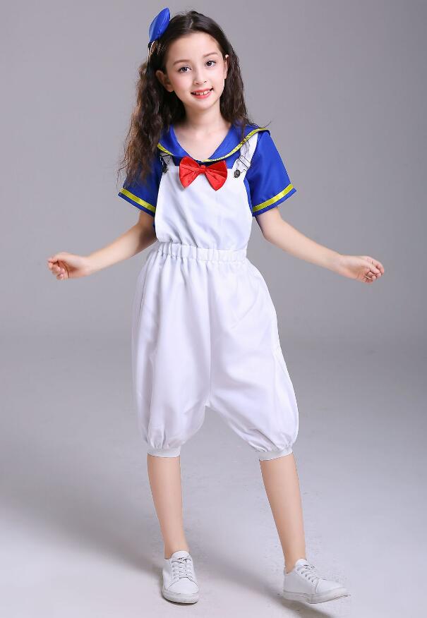 F68164 navy costume for girls